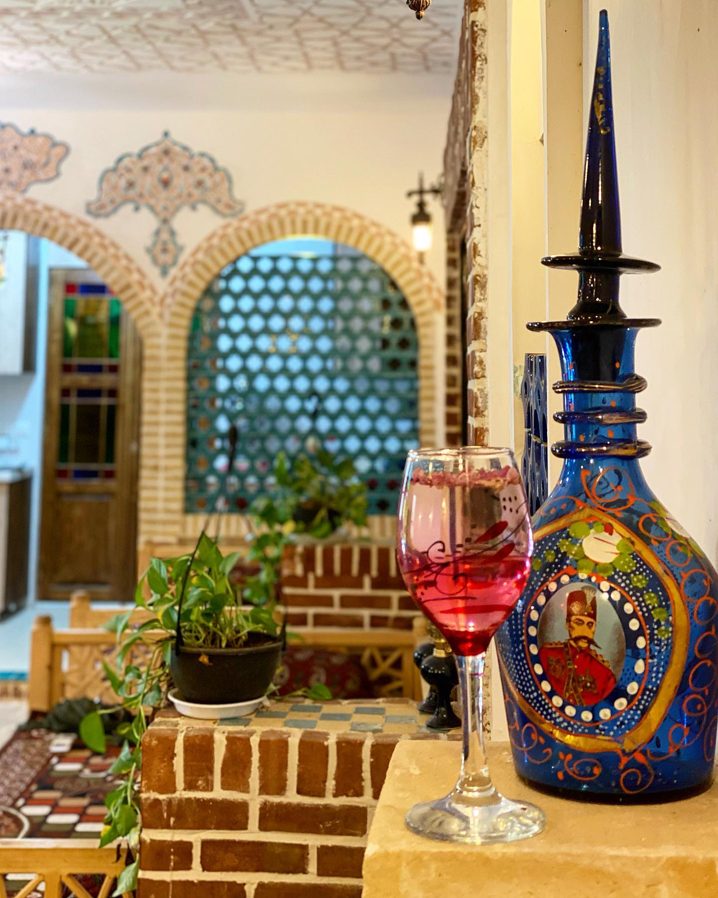 🍹 یادت گل محمدی ذهنم همیشه باز تا که راه راه پو…